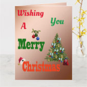 Lawn Bowls, Jumbo Christmas Card Karte (Gelbe Blume)