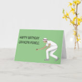 Lawn Bowls Karte (Gelbe Blume)