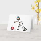 Lawn Bowls Karte (Gelbe Blume)