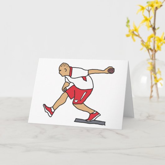 Lawn Bowls Karte (Gelbe Blume)