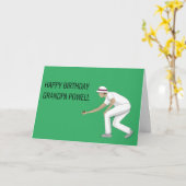 Lawn Bowls Karte (Gelbe Blume)