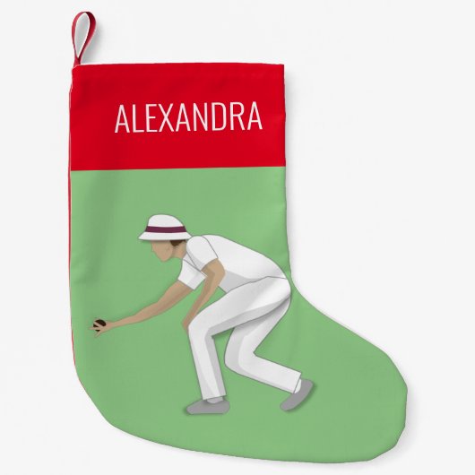Lawn Bowls Kleiner Weihnachtsstrumpf (Vorderseite)