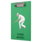 Lawn Bowls Klemmbrett (Links)