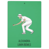 Lawn Bowls Klemmbrett (Rückseite)