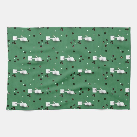 Lawn Bowls Legends Geschirrtuch (Horizontal)