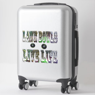 Lawn Bowls Life Life Logo, Aufkleber