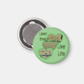 Lawn Bowls Live Life, Magnet (Vorderseite/Rückseite)