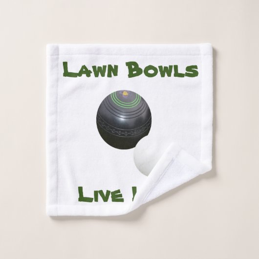 Lawn Bowls Live Life, Wash Tuch (Waschlappen)