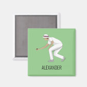 Lawn Bowls Magnet (Vorderseite/Rückseite)