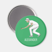 Lawn Bowls Magnet (Vorderseite/Rückseite)