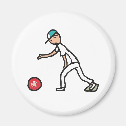 Lawn Bowls Magnet (Vorne)