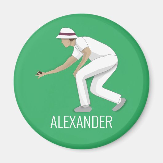 Lawn Bowls Magnet (Vorne)
