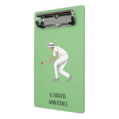 Lawn Bowls Mini Klemmbrett (Gewinkelt2)