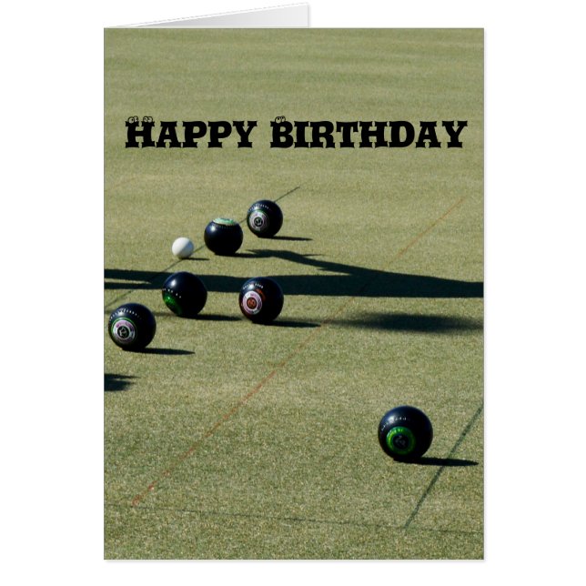 Lawn Bowls Nah Call, Geburtstag (Vorne)