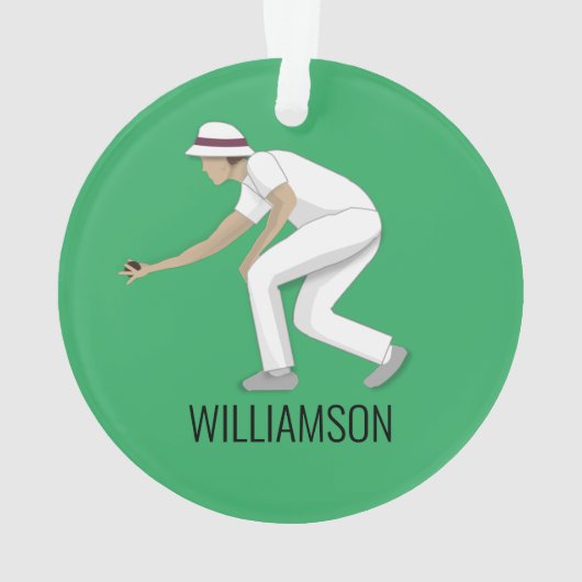 Lawn Bowls Ornament (Rückseite)