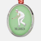 Lawn Bowls Ornament Aus Metall (Links)