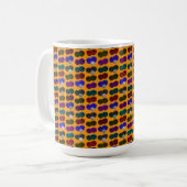 Lawn Bowls Pop Art Pattern, Kaffeetasse (Vorderseite Links)