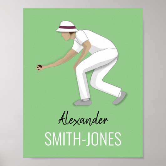 Lawn Bowls Poster (Vorne)