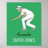 Lawn Bowls Poster (Vorne)