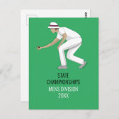 Lawn Bowls Postkarte (Vorne/Hinten)