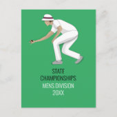 Lawn Bowls Postkarte (Vorderseite)