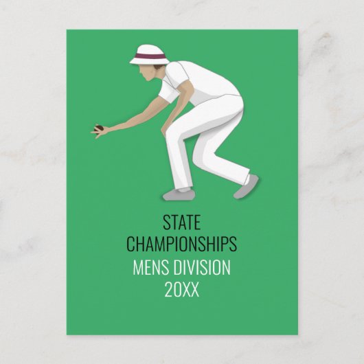 Lawn Bowls Postkarte (Vorderseite)