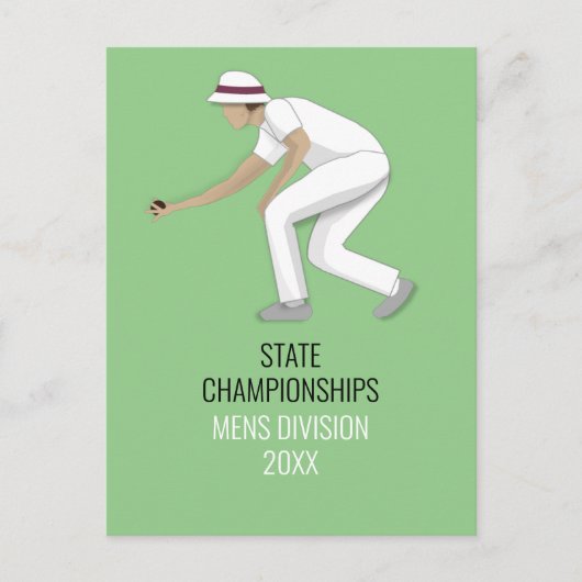 Lawn Bowls Postkarte (Vorderseite)