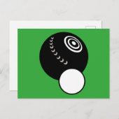 Lawn Bowls Postkarte (Vorne/Hinten)