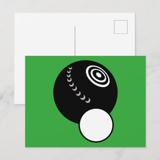 Lawn Bowls Postkarte (Vorne/Hinten)
