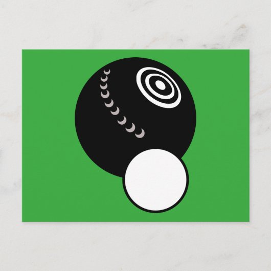 Lawn Bowls Postkarte (Vorderseite)