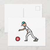 Lawn Bowls Postkarte (Vorne/Hinten)