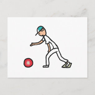 Lawn Bowls Postkarte