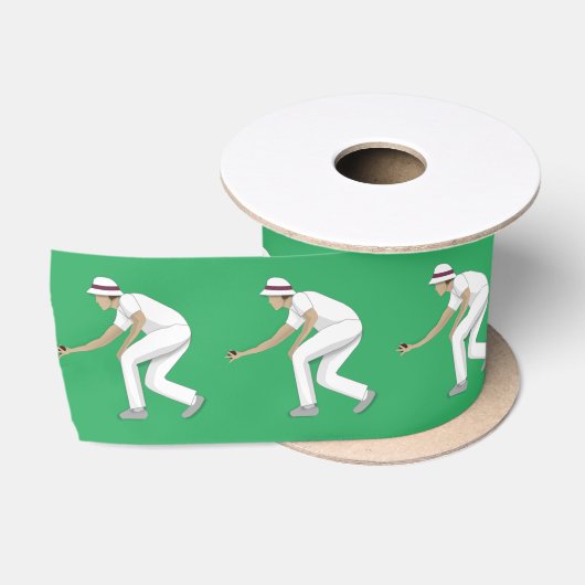 Lawn Bowls Satinband (Spule)
