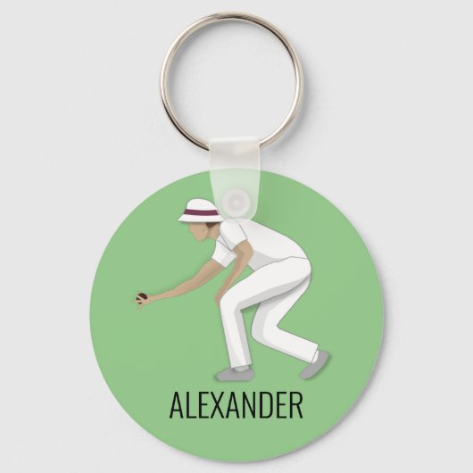 Lawn Bowls Schlüsselanhänger (Vorderseite)