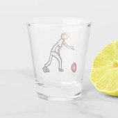 Lawn Bowls Schnapsglas (Rückseite)