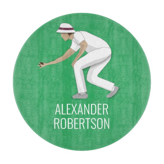 Lawn Bowls Schneidebrett (Vorderseite)