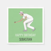 Lawn Bowls Serviette (Vorderseite)