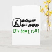 Lawn Bowls - So rolle ich Karte (Gelbe Blume)