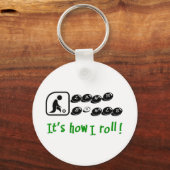 Lawn Bowls - So rolle ich Schlüsselanhänger (Vorderseite)