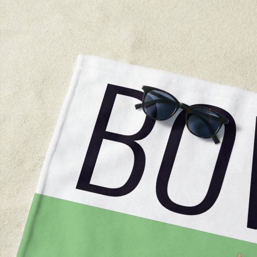 Lawn Bowls Strandtuch (Beispiel)