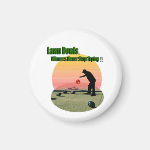 Lawn Bowls The Winners Design, Magnet