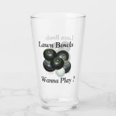 Lawn Bowls Wanna Play, Bierglas Glas (Rückseite)