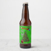 Lawn Bowls Weihnachtsbaum, Beer Bottle Label Bierflaschenetikett (Vorderseite)
