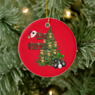Lawn Bowls Weihnachtsbaum Design, Keramik Ornament