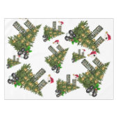 Lawn Bowls Weihnachtsbaum Design, Tischdecke (Vorderseite (Horizontal))