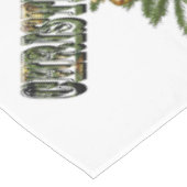 Lawn Bowls Weihnachtsbaum Design, Tischdecke (Schrägansicht)