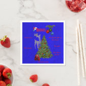 Lawn Bowls Weihnachtsfeier, Serviette (Beispiel)