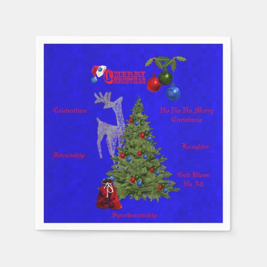 Lawn Bowls Weihnachtsfeier, Serviette (Vorderseite)