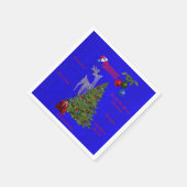 Lawn Bowls Weihnachtsfeier, Serviette (Ecke)