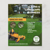 Lawn Care and Landscaping Business Flyer (Vorne)